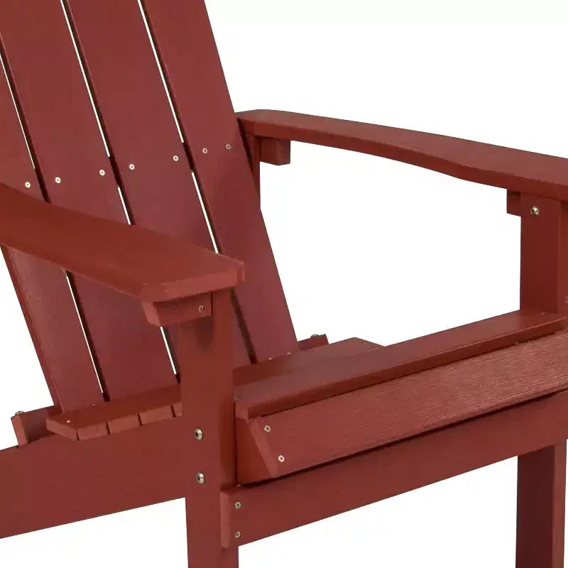 Sedia Adirondack Emma and Oliver per tutte le stagioni in simil legno
