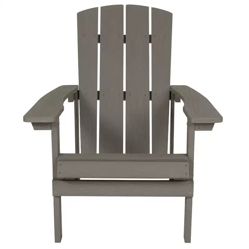 Flash Furniture Set di 2 sedie Adirondack Charlestown in legno di poliresina per tutte le stagioni