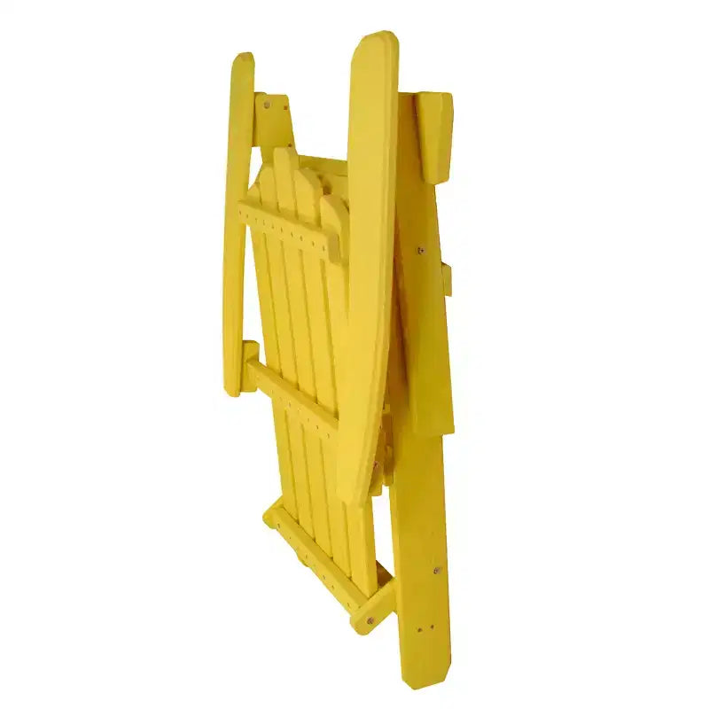 Chaise Adirondack pliante classique en bois Northlight 36 jaune