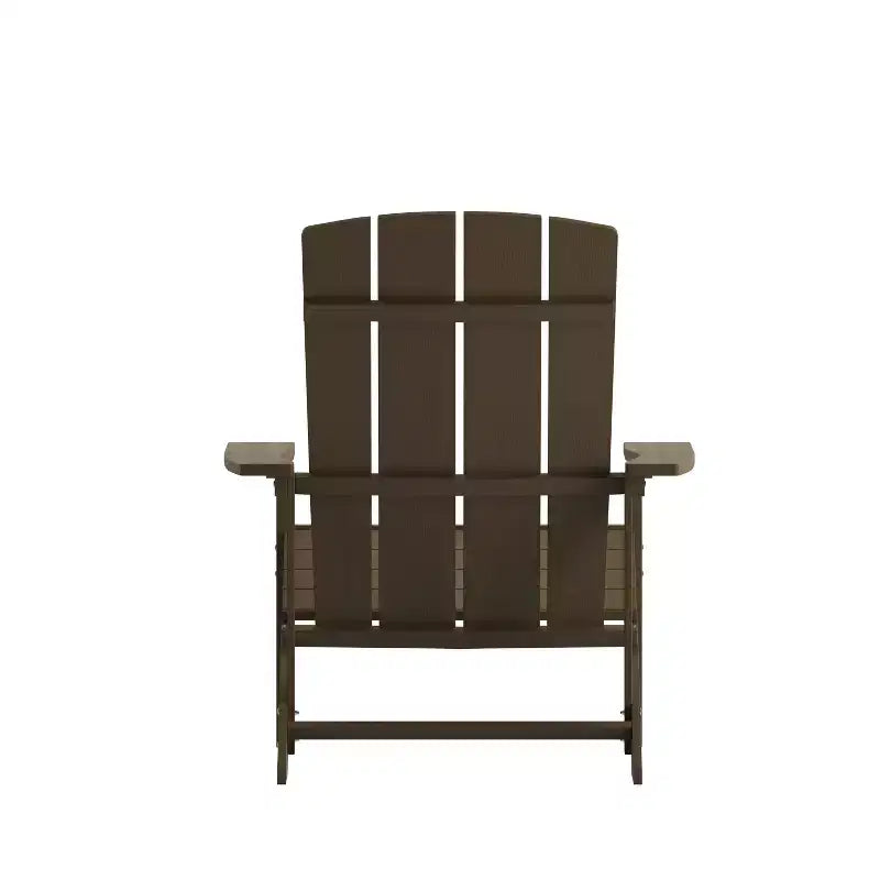 Merrick Lane Lot de 2 chaises de patio Adirondack avec dossier à treillis vertical et cadre résistant aux intempéries