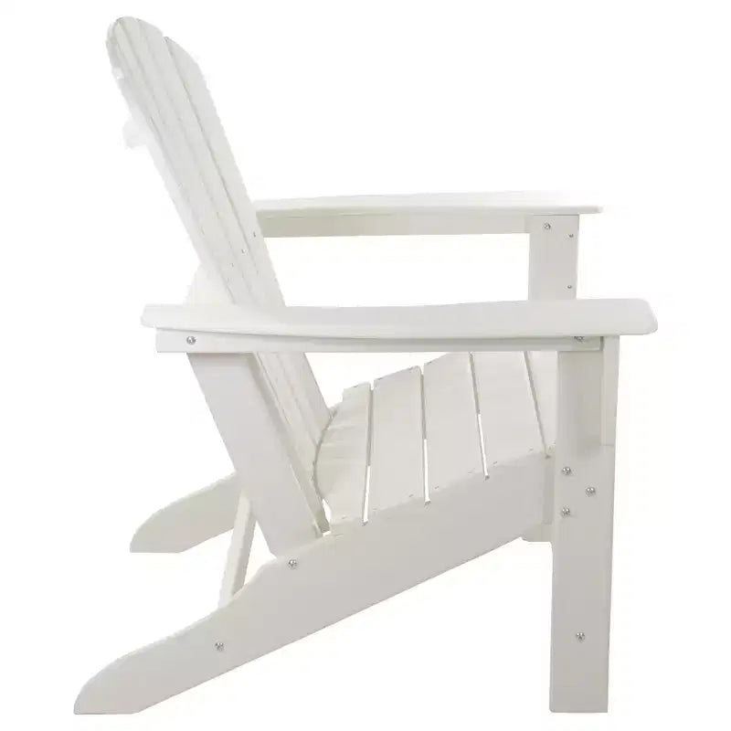 Sedia Adirondack per esterni Northlight All Weather in plastica riciclata, bianca