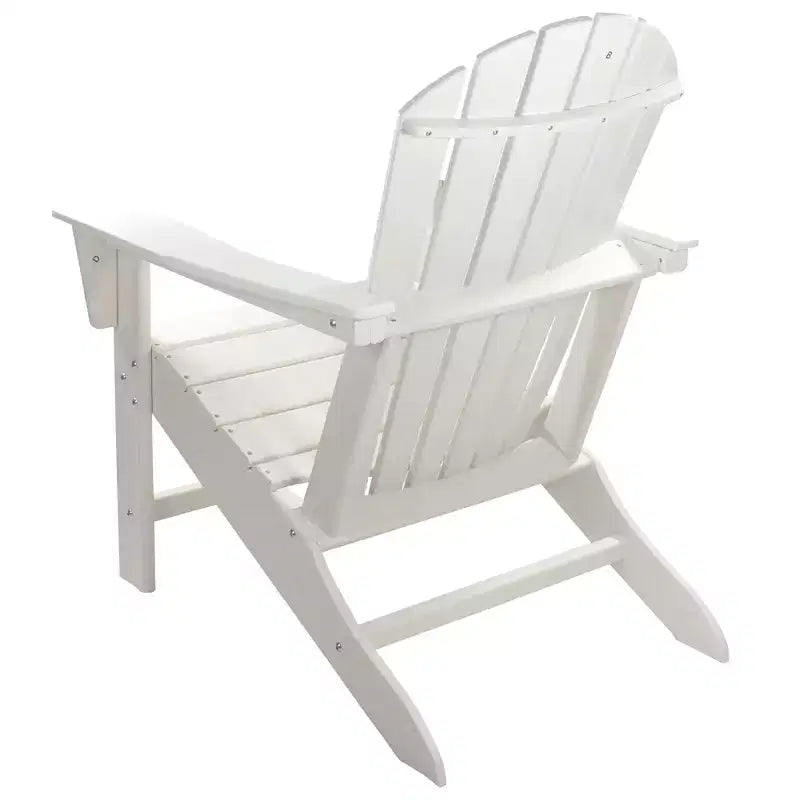 Sedia Adirondack per esterni Northlight All Weather in plastica riciclata, bianca