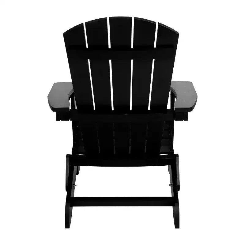 Set di 4 sedie pieghevoli Adirondack Charlestown in poliresina per tutte le stagioni Flash Furniture