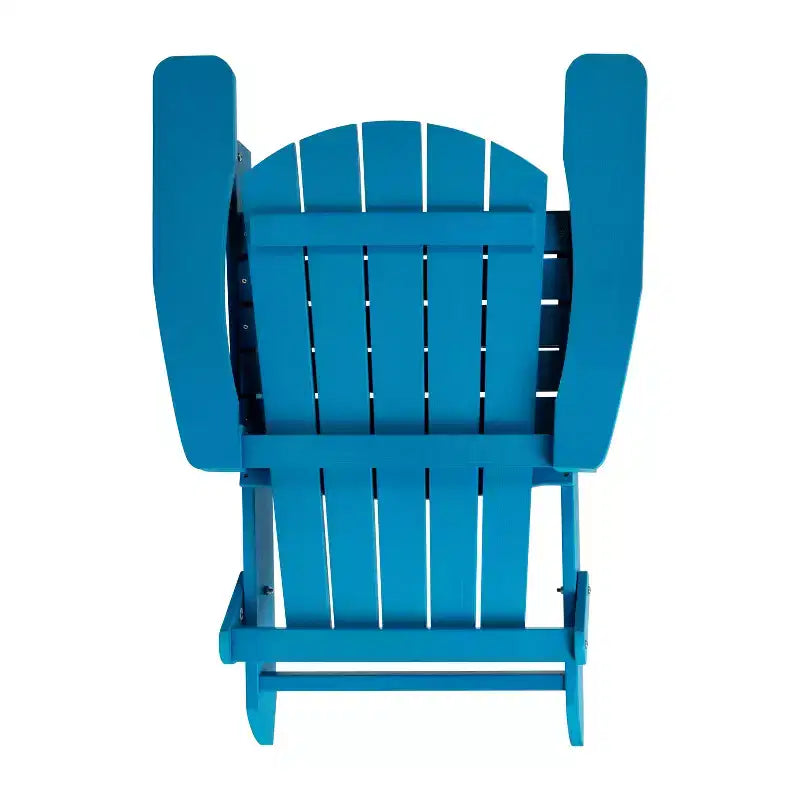 Sedia pieghevole Adirondack Flash Furniture Charlestown per interni/esterni in poly resina per tutte le stagioni