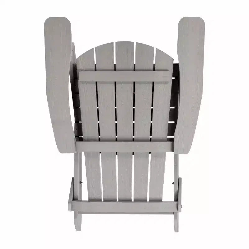 Sedia pieghevole Adirondack Flash Furniture Charlestown per interni/esterni in poly resina per tutte le stagioni