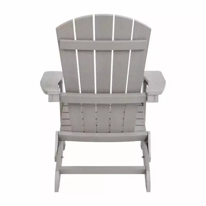 Sedia pieghevole Adirondack Flash Furniture Charlestown per interni/esterni in poly resina per tutte le stagioni