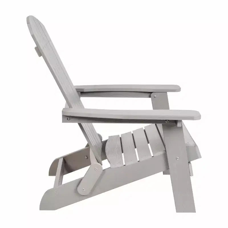 Sedia pieghevole Adirondack Flash Furniture Charlestown per interni/esterni in poly resina per tutte le stagioni
