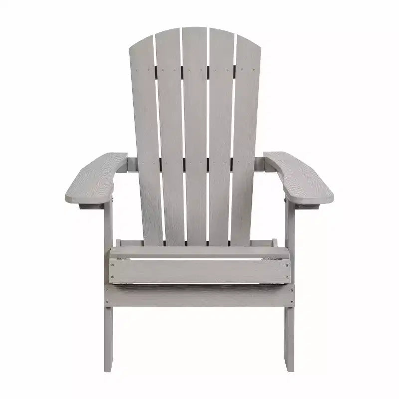 Sedia pieghevole Adirondack Flash Furniture Charlestown per interni/esterni in poly resina per tutte le stagioni