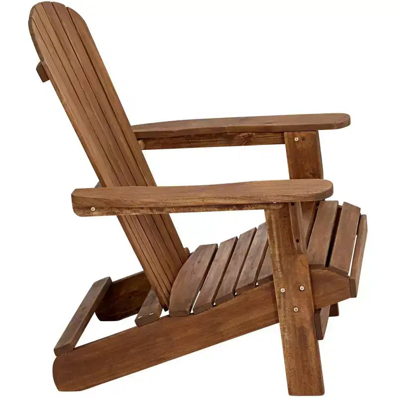 Teal Island Designs Lot de 2 Chaises Adirondack en Bois Naturel Cape Cod