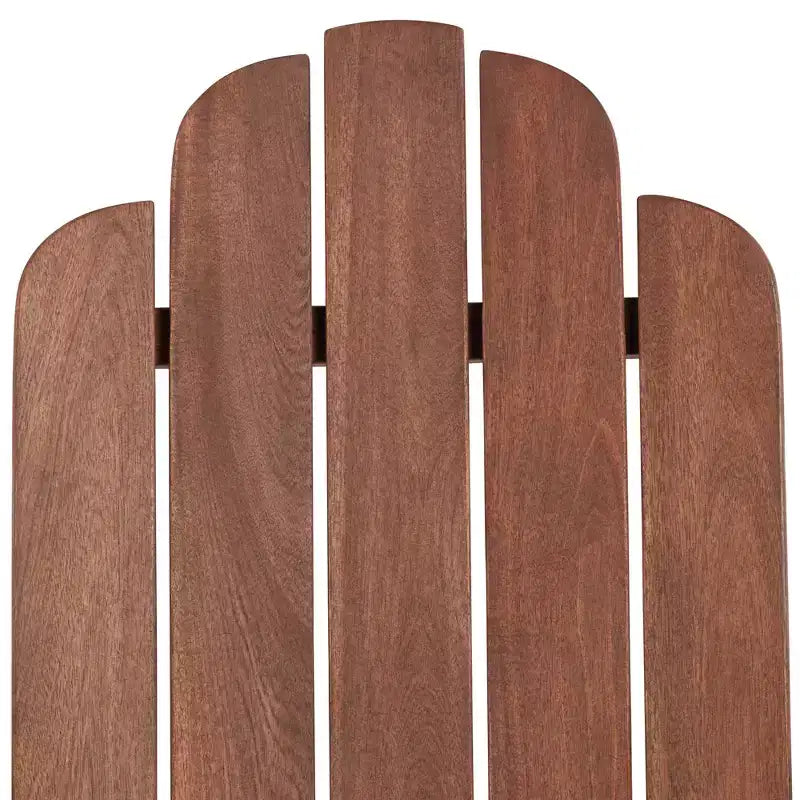 Teal Island Designs Chandler Sedie a Dondolo Adirondack Scure Naturali Set da 2