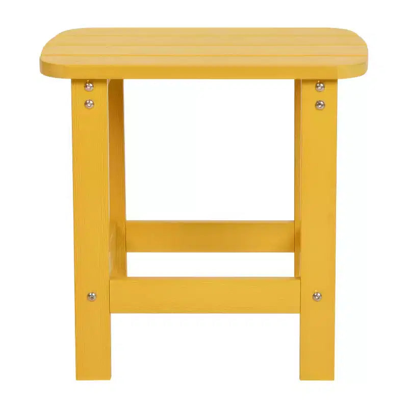 Tavolino laterale Adirondack Merrick Lane in poliresina resistente alle intemperie per interni/esterni