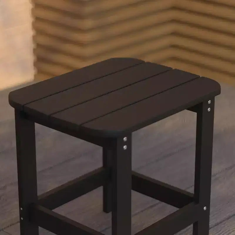 Tavolino laterale Adirondack Merrick Lane in poliresina resistente alle intemperie per interni/esterni