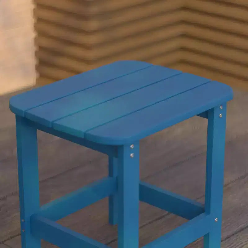 Tavolino laterale Adirondack Merrick Lane in poliresina resistente alle intemperie per interni/esterni