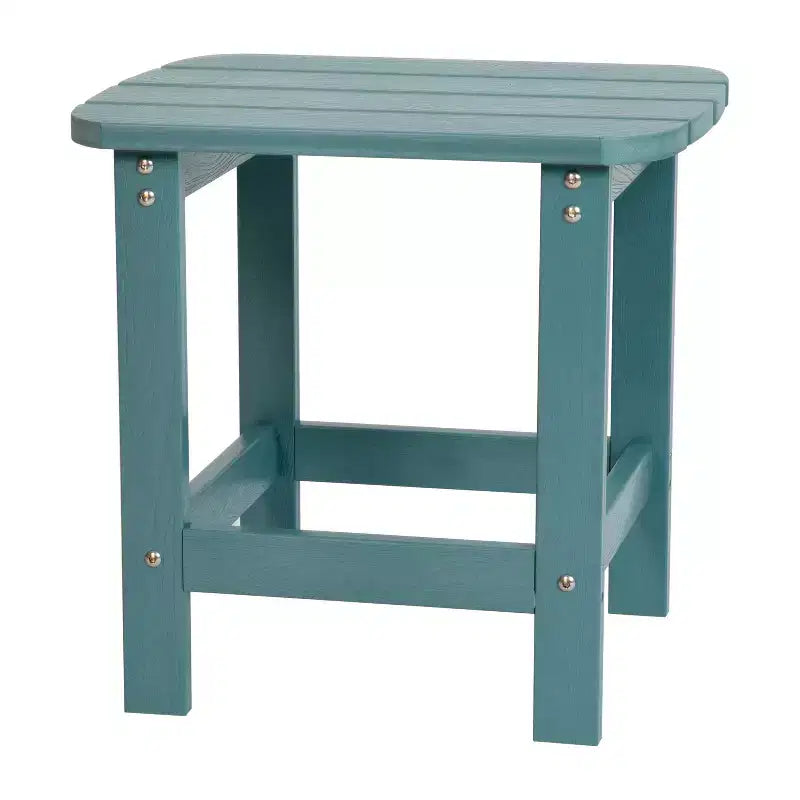 Tavolino laterale Adirondack Merrick Lane in poliresina resistente alle intemperie per interni/esterni