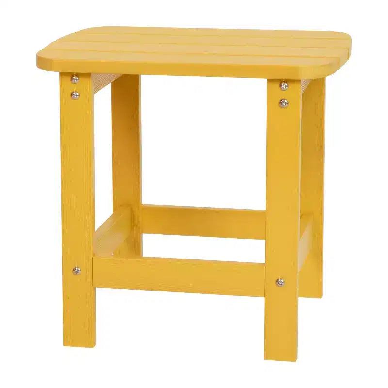 Tavolino laterale Adirondack Merrick Lane in poliresina resistente alle intemperie per interni/esterni