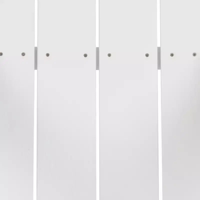 Sedia Adirondack in poliresina effetto legno per tutte le stagioni Merrick Lane, colore bianco