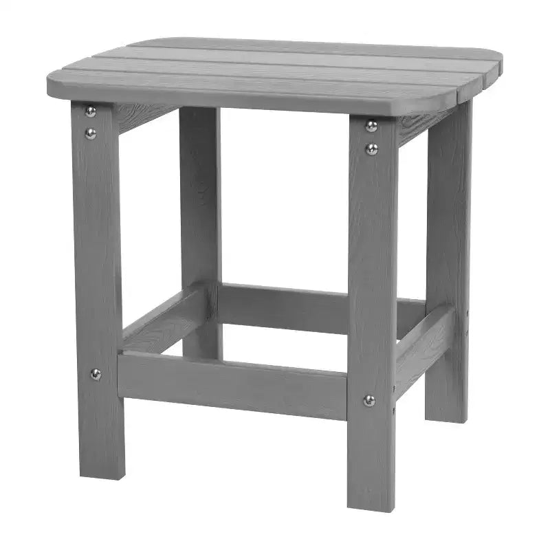 Merrick Lane Set di 2 Sedie da Esterno Adirondack per Tutte le Stagioni con Tavolino Abbinato