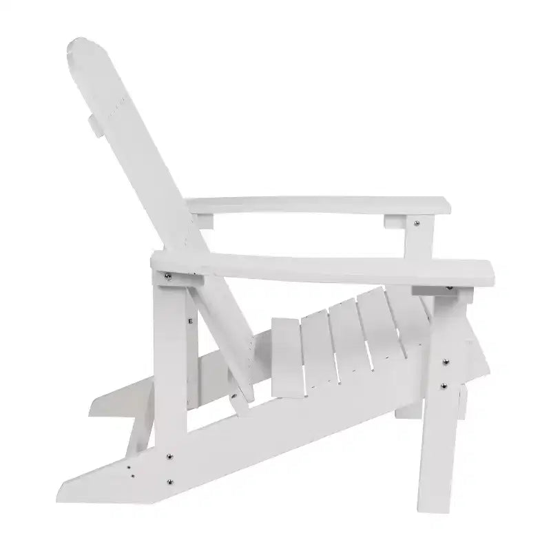 Merrick Lane Set di 2 Sedie da Esterno Adirondack per Tutte le Stagioni con Tavolino Abbinato