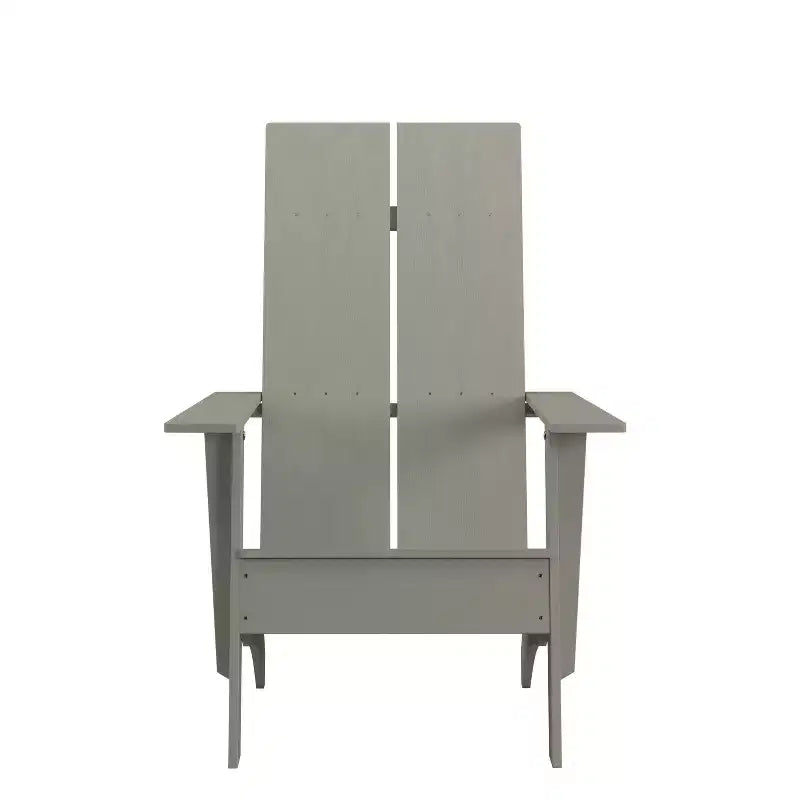 Sedia Adirondack Flash Furniture Sawyer moderna in legno di poliresina per tutte le stagioni