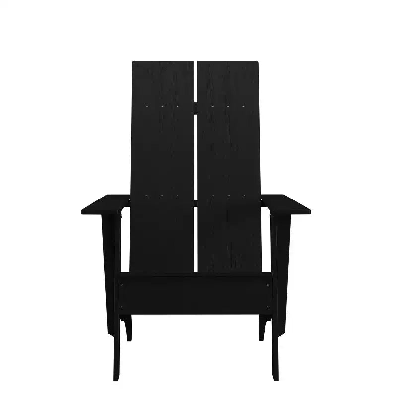 Sedia Adirondack Flash Furniture Sawyer moderna in legno di poliresina per tutte le stagioni