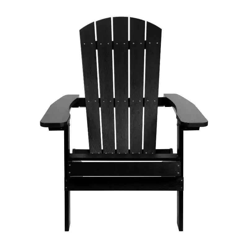 Merrick Lane Set di 4 Sedie Lounge Pieghevoli Adirondack in Poliresina - Sedia da Patio per Interni/Esterni per Tutte le Stagioni