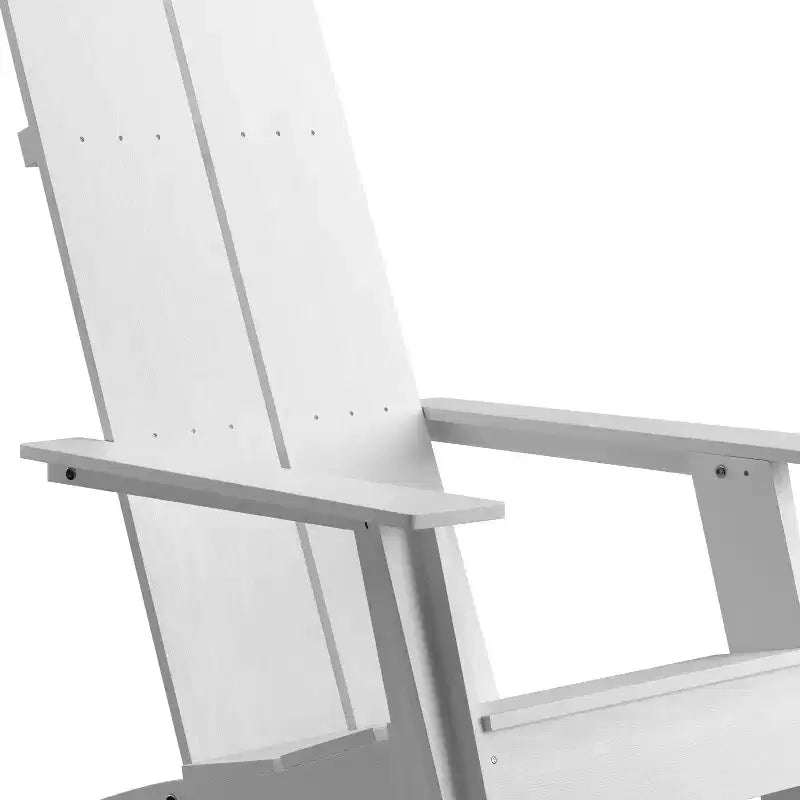 Sedia Adirondack in legno di poliresina per esterni Merrick Lane Modern 2 Slat Back