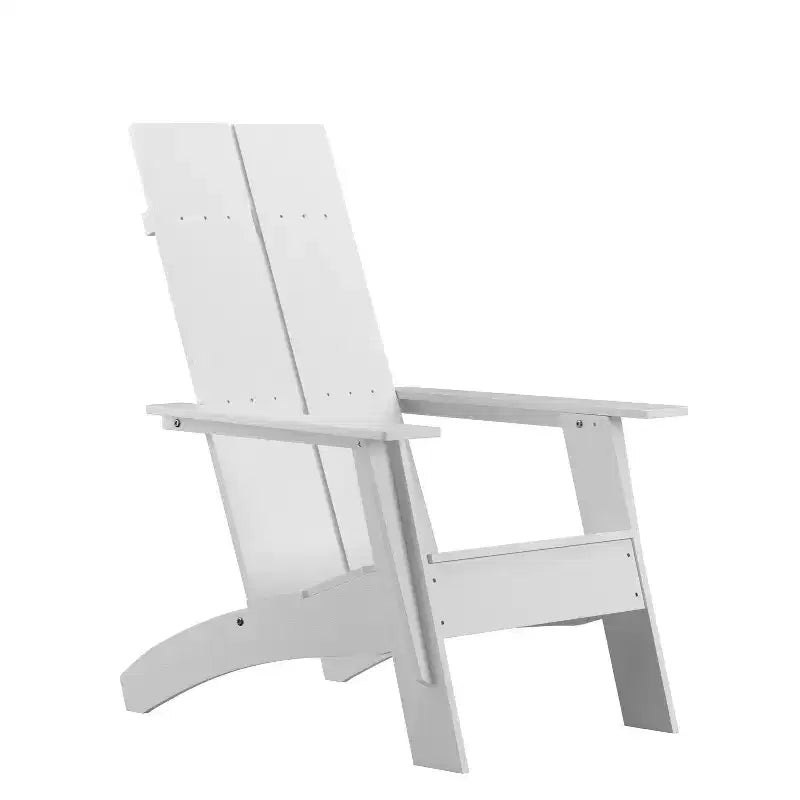 Sedia Adirondack in legno di poliresina per esterni Merrick Lane Modern 2 Slat Back