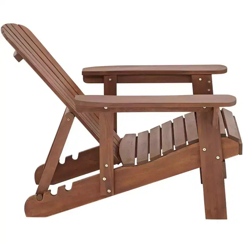 Sedie Adirondack Reclinabili da Esterno in Legno Scuro Fletcher Teal Island Designs - Set da 2