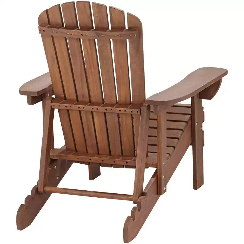 Sedie Adirondack Reclinabili da Esterno in Legno Scuro Fletcher Teal Island Designs - Set da 2