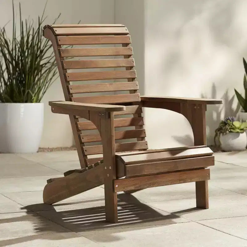 Teal Island Designs Sedie Adirondack Kenneth in Legno Naturale, Set da 2