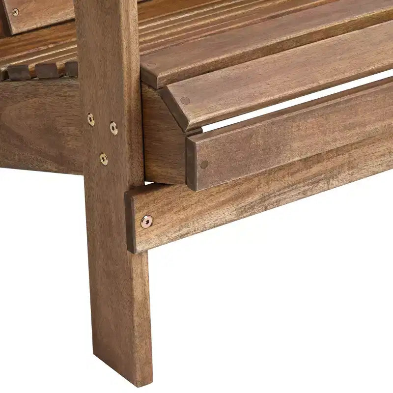 Teal Island Designs Sedie Adirondack Kenneth in Legno Naturale, Set da 2