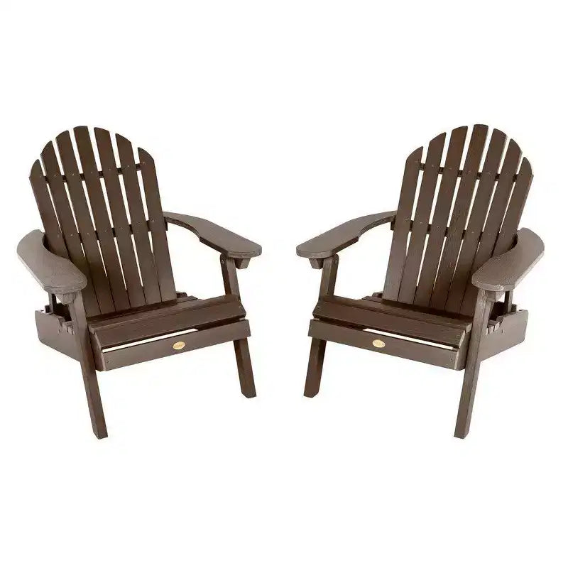 Sedie Adirondack pieghevoli e reclinabili Hamilton, confezione da 2 - highwood