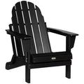 Outsunny Folding Adirondack Chair, Outdoor Fire Pit Seating HDPE Lounger Chair for Patio Deck and Lawn Furnitur