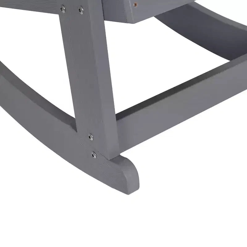 Set di 2 sedie a dondolo Adirondack Emma and Oliver Marcy classiche in poliresina per tutte le stagioni con hardware in acciaio inossidabile per uso tutto l'anno