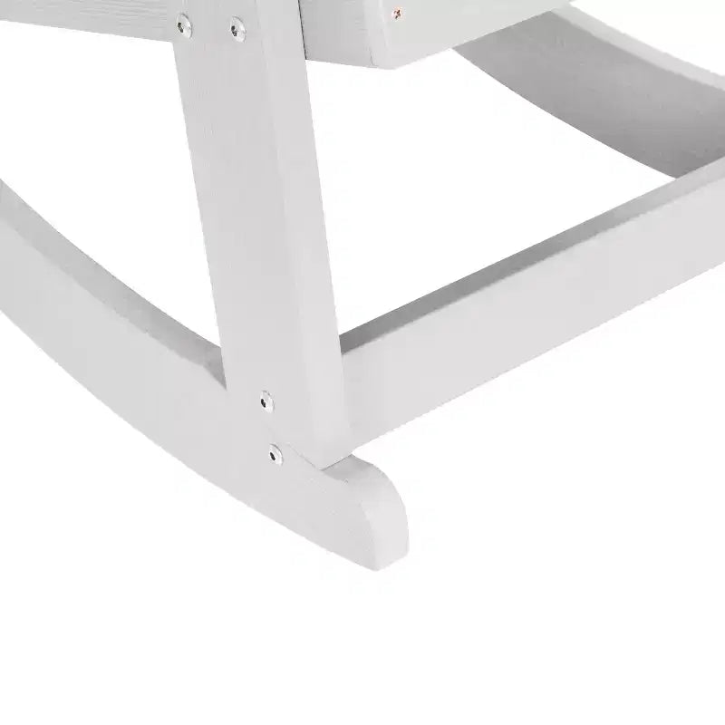 Set di 2 sedie a dondolo Adirondack Emma and Oliver Marcy classiche in poliresina per tutte le stagioni con hardware in acciaio inossidabile per uso tutto l'anno
