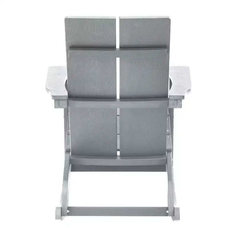 Merrick Lane Wellington Sedia a dondolo Adirondack in poliresina resistente alle intemperie e ai raggi UV per patio, veranda, terrazza e altro ancora