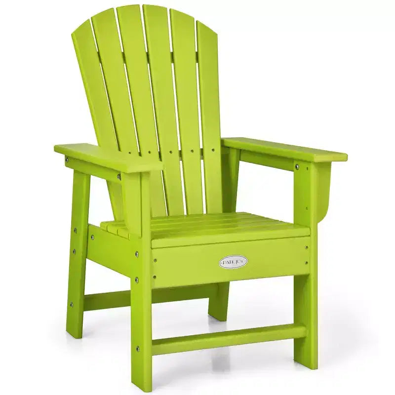 Costway Set di 2 Sedie da Giardino Adirondack per Bambini Poltrona da Esterno Resistente alle Intemperie