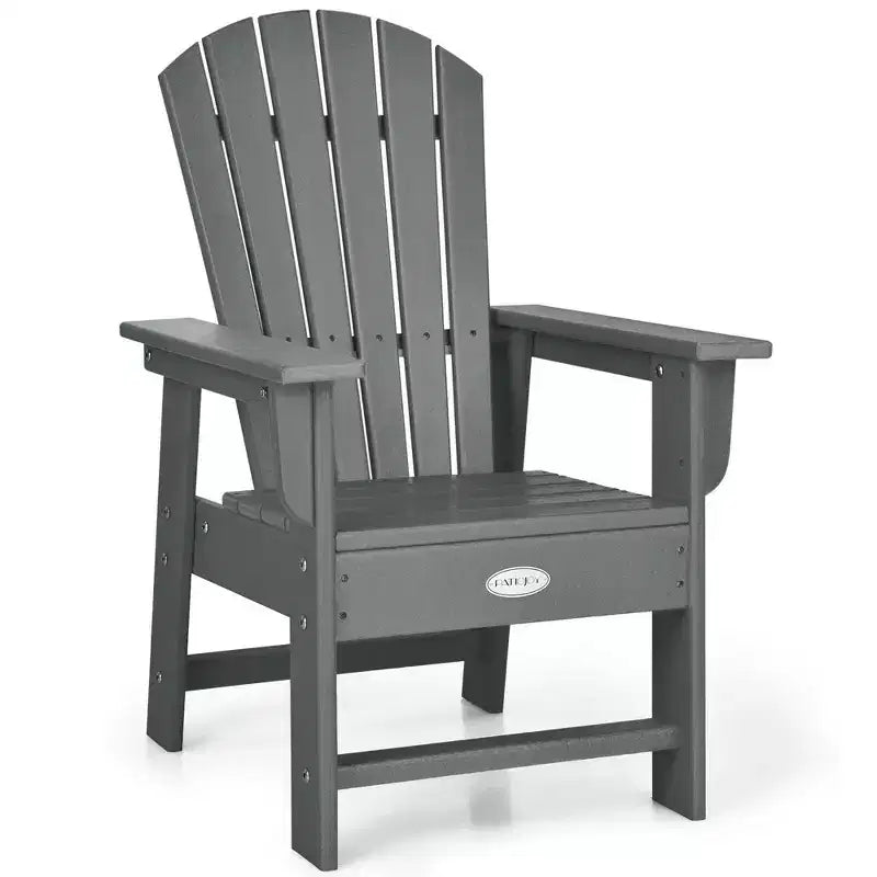Costway Set di 2 Sedie da Giardino Adirondack per Bambini Poltrona da Esterno Resistente alle Intemperie