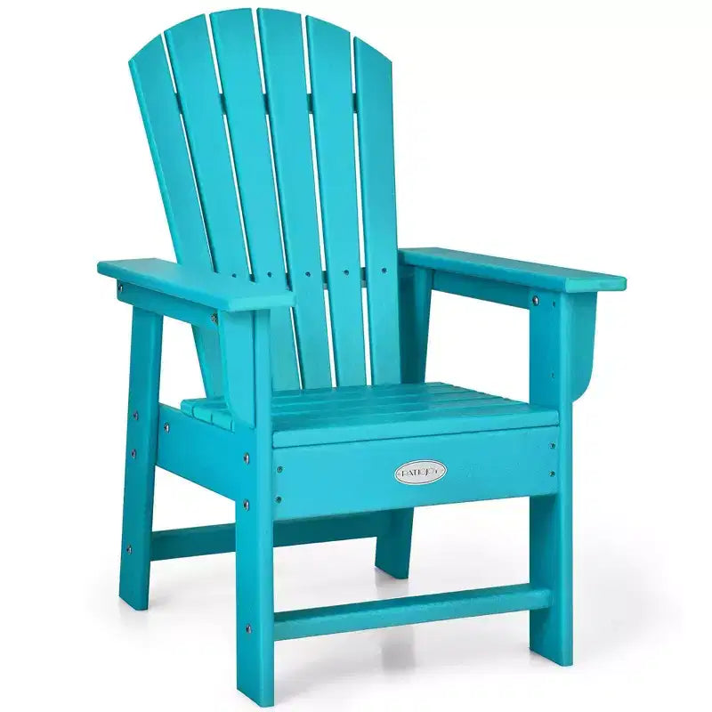 Costway Set di 2 Sedie da Giardino Adirondack per Bambini Poltrona da Esterno Resistente alle Intemperie