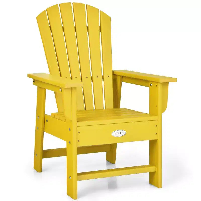 Costway Set di 2 Sedie da Giardino Adirondack per Bambini Poltrona da Esterno Resistente alle Intemperie