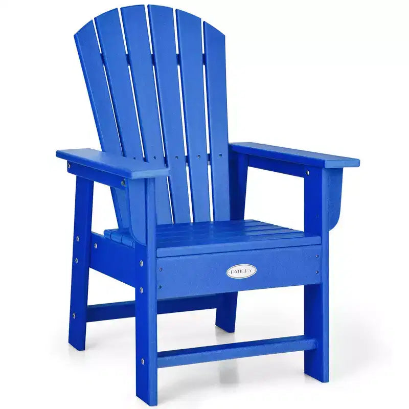 Costway Set di 2 Sedie da Giardino Adirondack per Bambini Poltrona da Esterno Resistente alle Intemperie