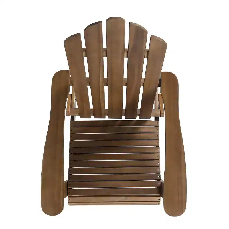 Set da 2 sedie pieghevoli Adirondack in legno di acacia Hazel per esterno - Christopher Knight Home