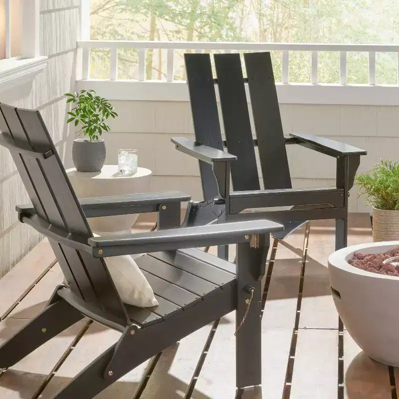 2 sedie pieghevoli Adirondack da esterno in legno di acacia Zuma, confezione da 2 - Christopher Knight Home