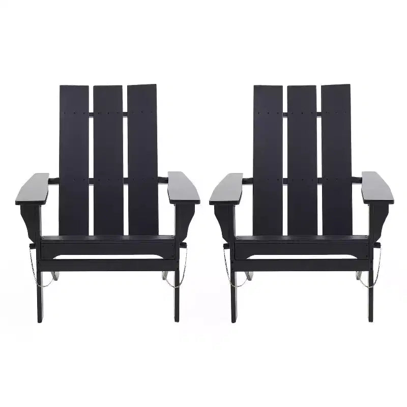 2pk Zuma Outdoor Acacia Wood Foldable Adirondack Chairs - Christopher Knight Home