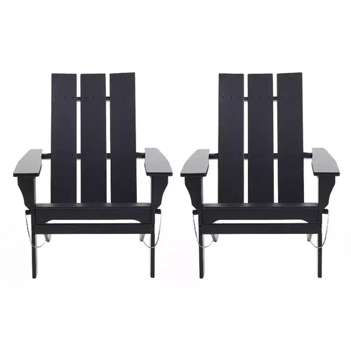 2pk Zuma Outdoor Acacia Wood Foldable Adirondack Chairs - Christopher Knight Home