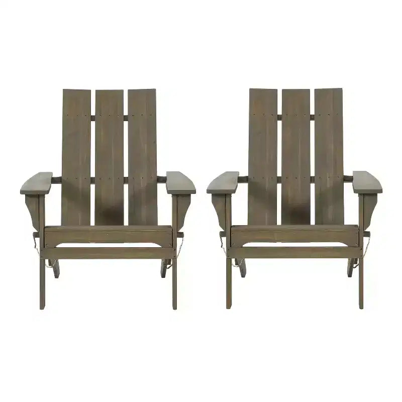 2 sedie pieghevoli Adirondack da esterno in legno di acacia Zuma, confezione da 2 - Christopher Knight Home
