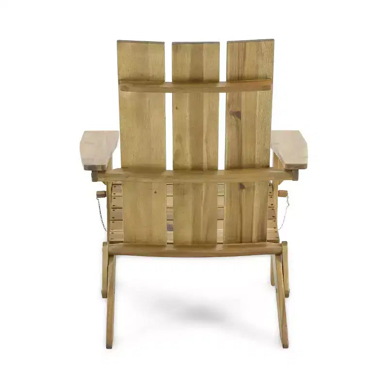 Sedia Adirondack Pieghevole da Esterno in Legno di Acacia Zuma - Christopher Knight Home