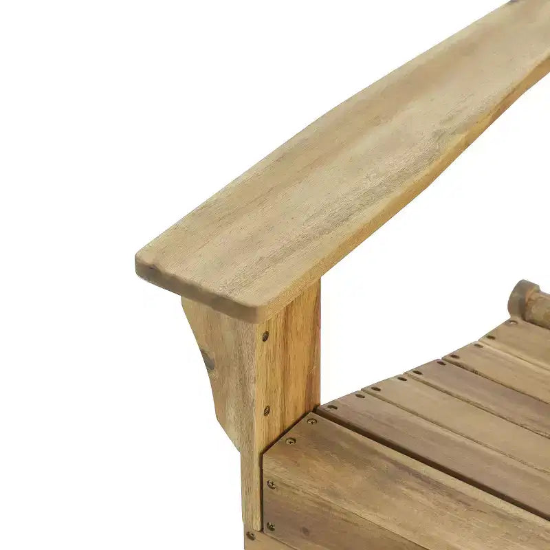 Sedia Adirondack Pieghevole da Esterno in Legno di Acacia Zuma - Christopher Knight Home