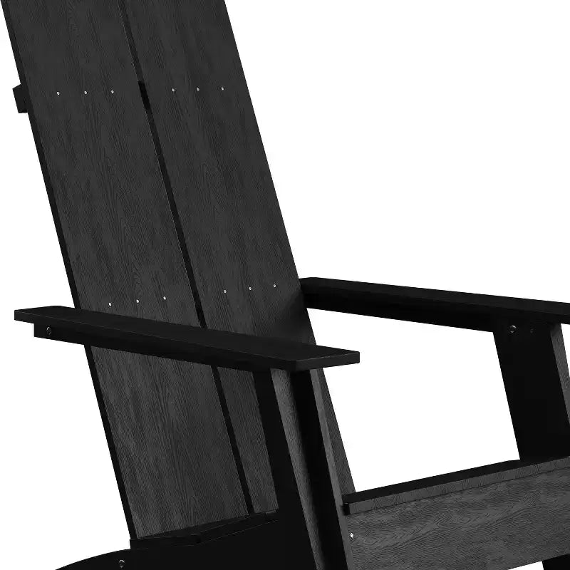 Set di 4 sedie moderne stile Adirondack Emma and Oliver con doppia doga per interni/esterni