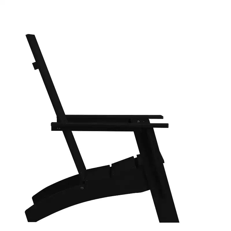 Set di 4 sedie moderne stile Adirondack Emma and Oliver con doppia doga per interni/esterni